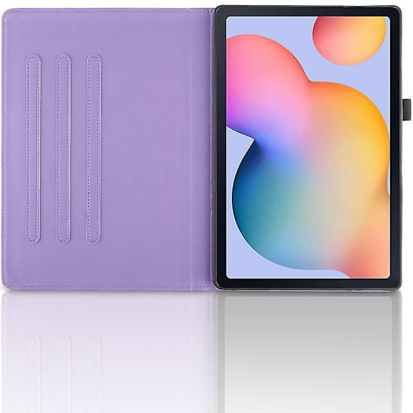 Nytt Samsung roterande fodral för Galaxy Tab S6 Lite 2022/2020 10,4 tum SM-P610/P613/P615/P619-360 Degr-WELLNGS Light purple