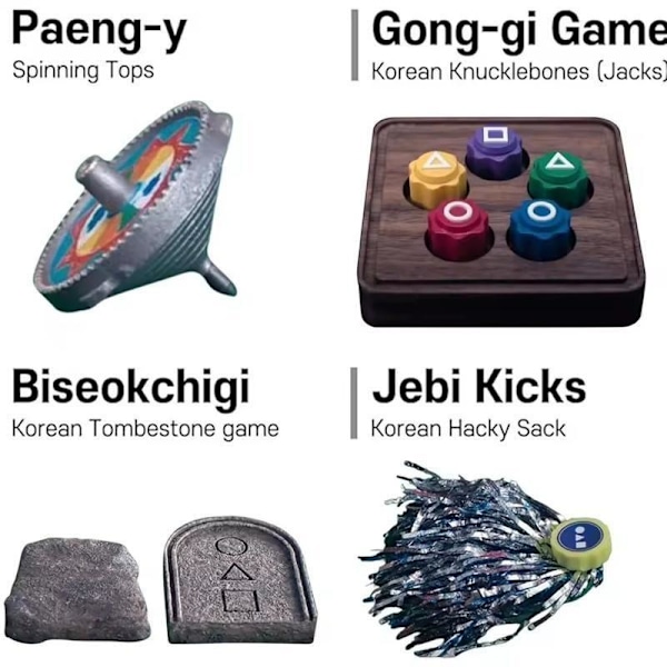 Squid Game Traditionella Koreanska Folkspelsset: Lek game package Game package