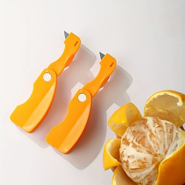 Appelsinskreller med sammenleggbart håndtak, sitron- og grapefruktskreller i plast, enkel