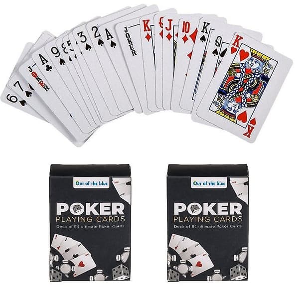 Mini Spillekort Poker Solitaire Spill 2-Pakk