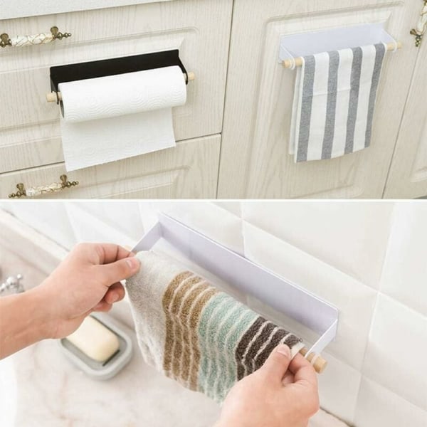 Seinälle kiinnitettävä paperipyyhepidike, ei porausta, paperipyyhepidike, pyyhepidike keittiöön, suihkuun, kylpyhuoneeseen ja parvekkeelle
