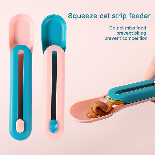 Fodring til kæledyr Cat Hund Lang Strip Squeezer Snack Spoon Feeder