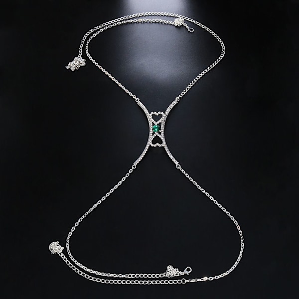 BH Body Chain Rhinestone Body Chain STYLE 1 - høy kvalitet