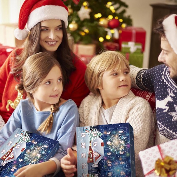 1:a Adventkalender 2024 Barn Vuxna Pussel Pojkar Flickor, 24 P