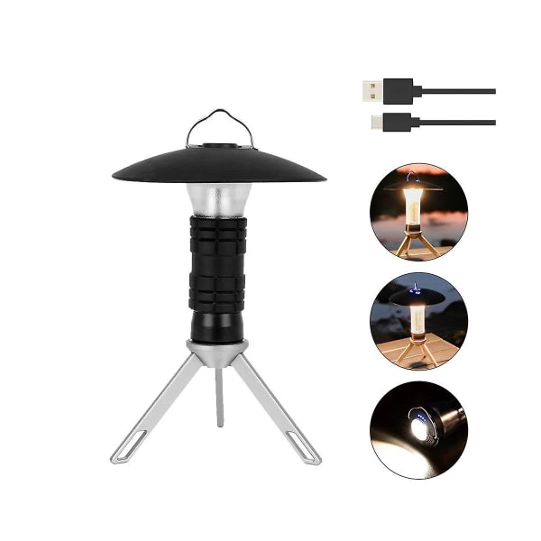 Multifunksjonell campinglampe Bærbar utendørs campinglykt med magnetisk nødlys
