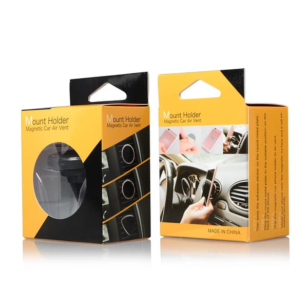 360 Roterende Eksos Magnetisk Telefonholder Universal Bil iPhone black
