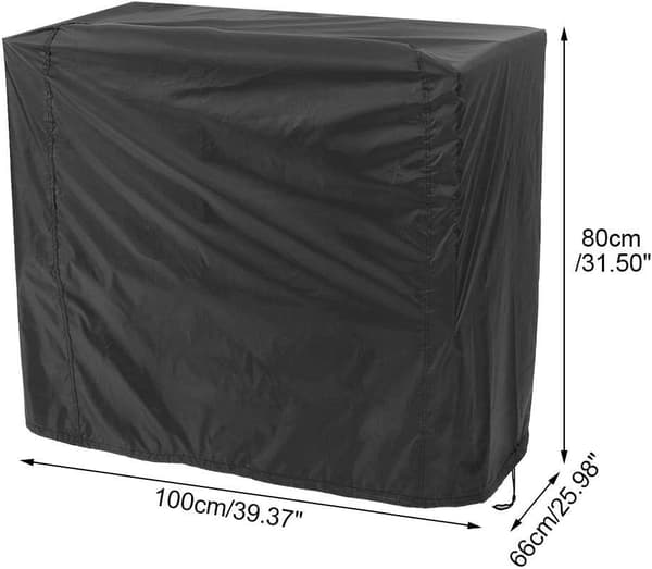 Gasgrillovertræk Vandtæt Polyester Grillovertræk med Sikkerhedsstropper til Udendørs Picnic 80 x 66 x 100 cm