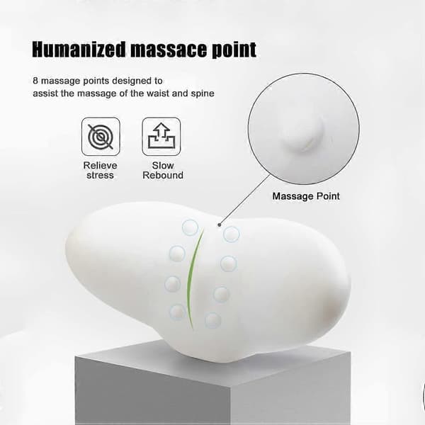 Lumbar Pillow, Memory Foam Lumbar Support Pillow Sleeping Pillow Bed Support Back Pillow, Foam Lumbar Pillow that can relieve lower back pain