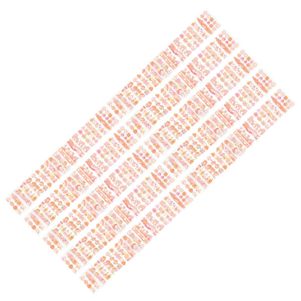 10 ark lang stripe PET tape divider klistremerke Søt tegneserie liten
