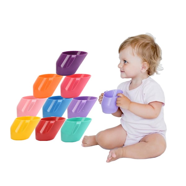 Doidy Cup Baby Treningskopp Baby Drikkestreningskopp Skrå kopp for barn