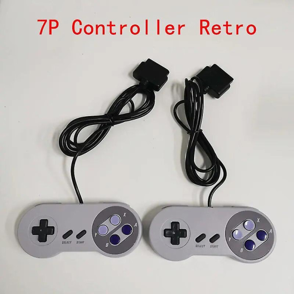16 Bits Universal Wired Game Controller Classic Game Handle Gamepad Joysticks Pc Video Games 7p Controller For Snes