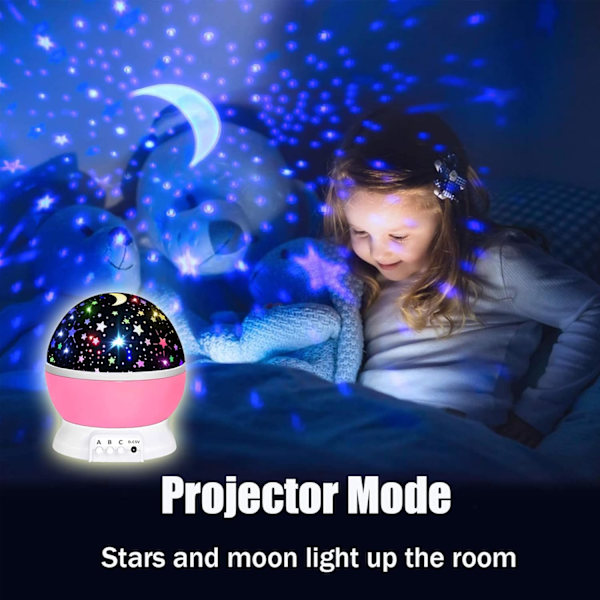Leksaker för 1-10 år gamla flickor, stjärnprojektor för barn 2-9 år gamla flickgåvor leksaker för 3-8 år gamla flickor julklappar för 4-7 år gamla pojkar A Pink Toys