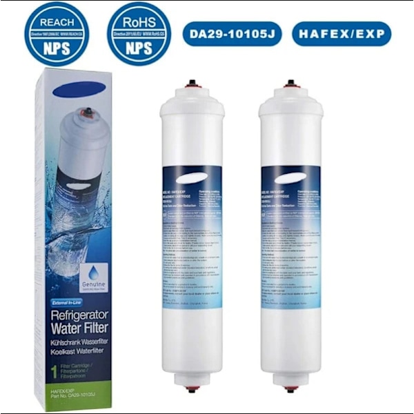 2 kpl Samsung DA29-10105J HAFEX / EXP WSF-100, DA99 02131B, EF9603, HAIER LG Jääkaapin Vesisuodatin (PA)