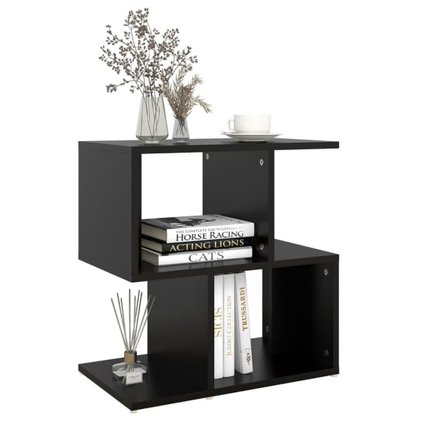vidaXL Bedside table 2 pcs black 50x30x51.5 cm engineered wood Svart black