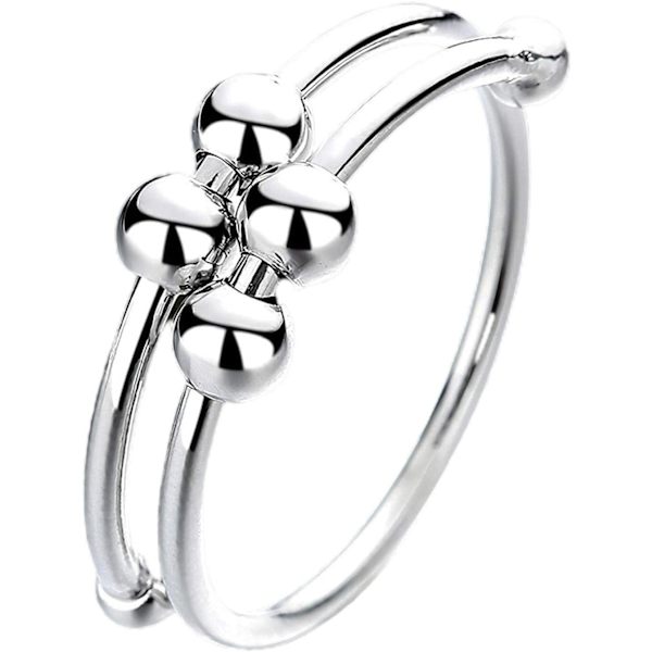 Justerbar Fidget Ring | Söt justerbar roterande roterande ring | Fingertillbehör för flickvänner Pojkvänner Makar Hustrur Partners följeslagare