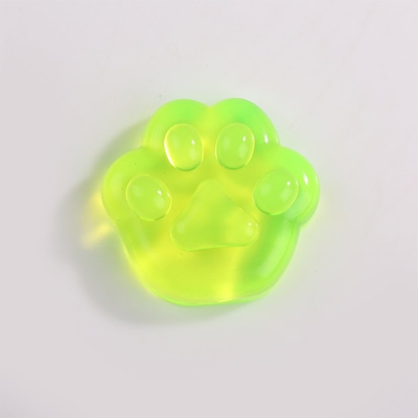 10 Isblokker Stressball Leketøy Dekompresjon Ice Cube GRØNN Green Cat Paw Green Cat Paw