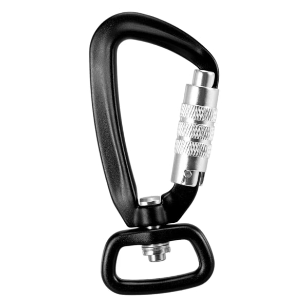 Lixada 2 stycken Swivel Karabiner 360° Rotation Swivel Karabiner Liten Självspärrande Karabiner Swivel Hängmatta Hängande Clip Husdjurskoppelkrok