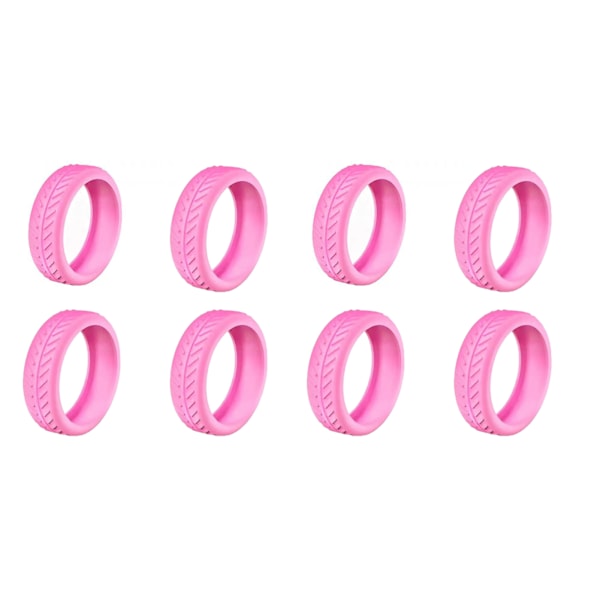 1/4/8 st Resväska Hjulskydd Dämpande Bullerreducerande Hjulskydd För De Flesta 8 Spinner Hjul Resväskor Rosa Pink 8pcs