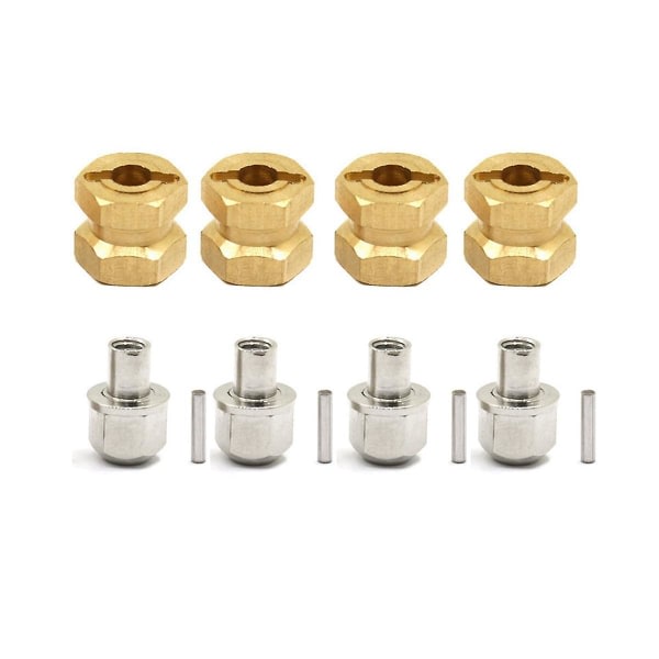 For Cc01 Scx10 1/10 Climbing Car Brass Hexagon Extension and Widening Coupling, 12mm