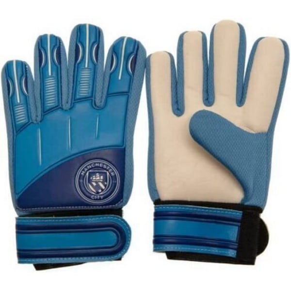 Manchester City FC Kids/Kids Delta Keeper Gloves 5 Himmel Himmelblå/Hvit Sky Blue/White 5