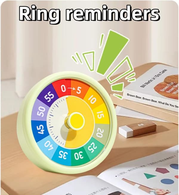 Timer - Timekeeper - Visuell Timer for Barn - 60-Minutters Nedtelling for Klasserommet