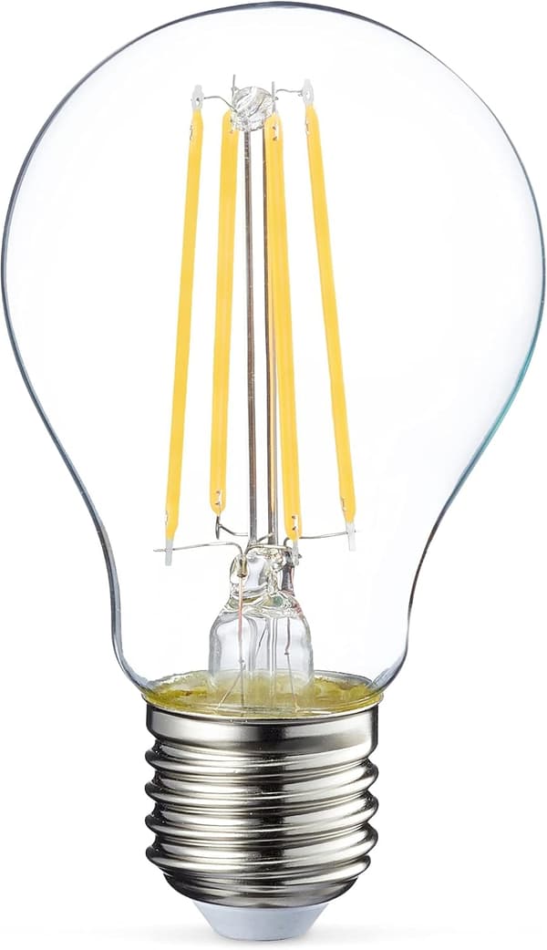 2-pack LED-lampor Edison Skruvsockel E27 8W 60W Ekvivalent Klar Filament Ej Dimbar Varmvit