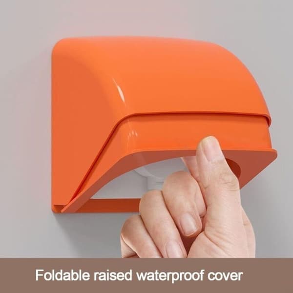 Waterproof Socket Protective Box - For Outdoor Use - For Outdoor Use in Gardens or on Patios (White)