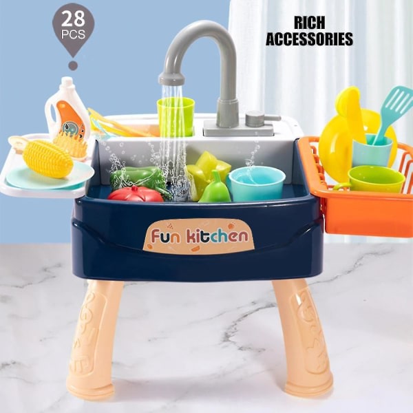 Kjøkken Barneoppvaskmaskin Bordleker Simuleringsvask Barne late leketøy