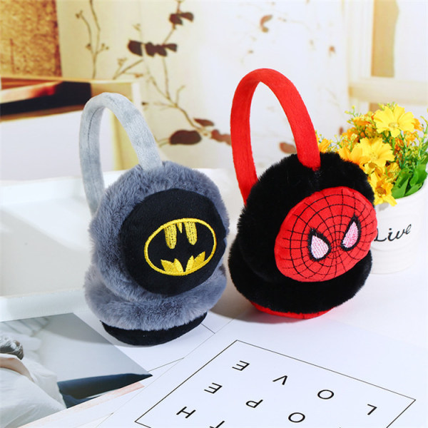 Barn Pojke Flicka Spiderman Superhjälte Öronmuffar Mjuk Vinter Öronvärmare Present