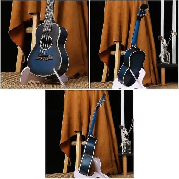 Trägitarrställ, Gitarrhållare, Bärbart Ställ, Violinställ, Vit