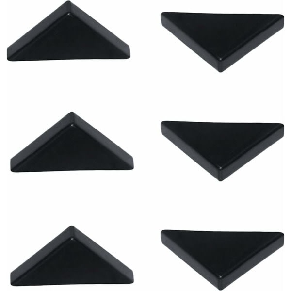 6 mm:n mustat kulmasuojat teräville lasipeilikeraamisille laatoille Kolminmuotoiset kulmasuojat 20 kappaleen pakkaus - DKSFJKL