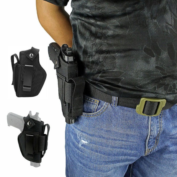 Universal Tactical Pistol Holster Magazine Midjebelte Håndpistolholder Utendørs