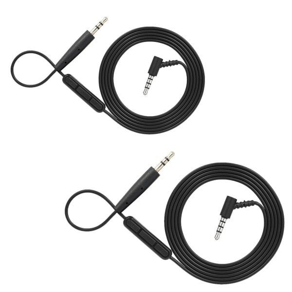 3,5 mm til 2,5 mm lydkabel til Bose Oe2 headset med mikrofon, volumenkontrol, linjekontrol, hovedtelefonledning