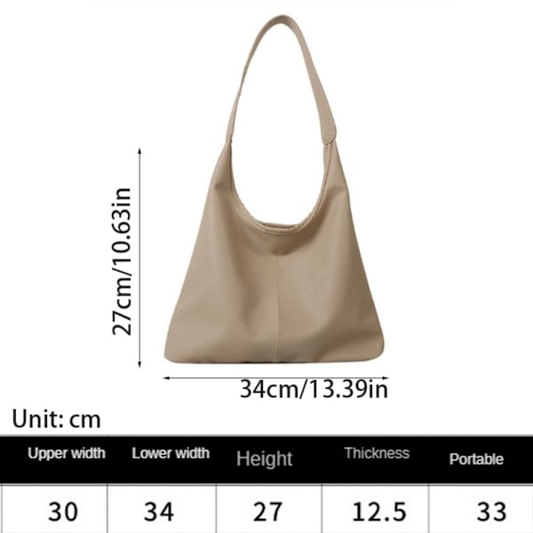 Axelväskor Dam Handväska KHAKI khaki