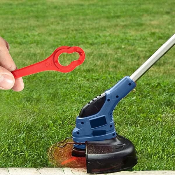 Pakke med 50 kniver, kompatibel med Ferrex Aldi Far 20-i gresstrimmer, erstatningsblader for Ferrex L95 batteridrevet gresstrimmer (13×8 mm)