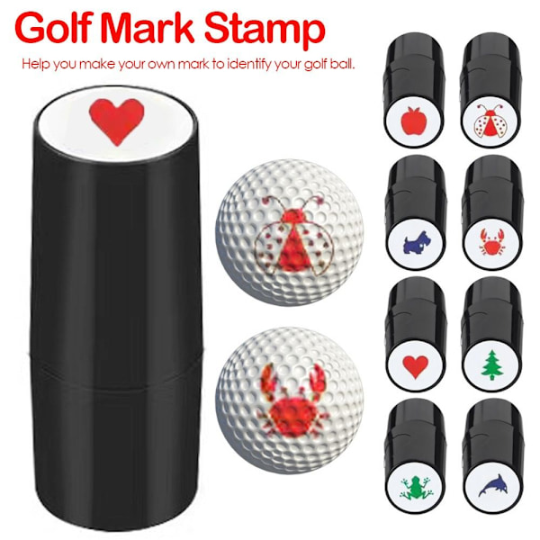 Golfbollsstämpel Golfstämpelmarkör 30+RÖTT AVSÄTT 30+RÖTT