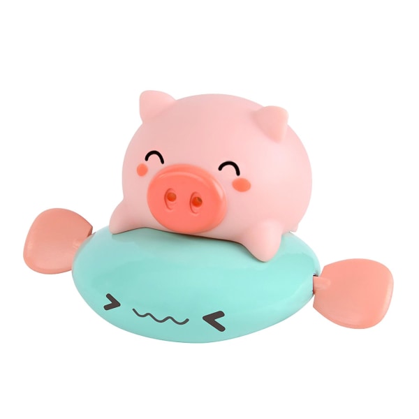 Babydusj Svømmebasseng Badeleke Søt Clockwork Pig Dolphin Bath Toy Set
