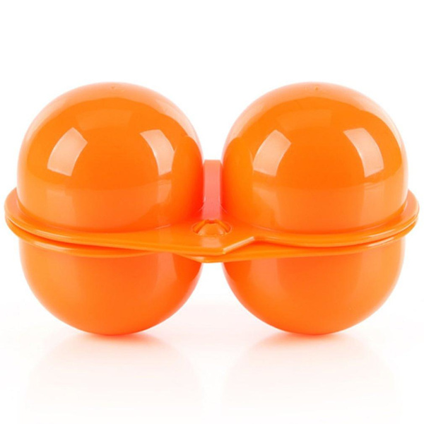 Bærbar plastgitter egg oppbevaringsboks beholder egg holder for utendørs camping