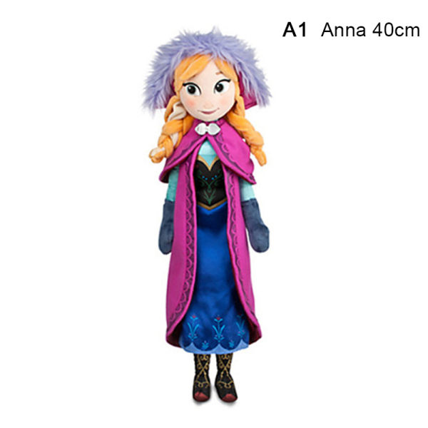 1 Frosne dukker snedronning prinsesse fyldt plys Elsa 40cm Anna