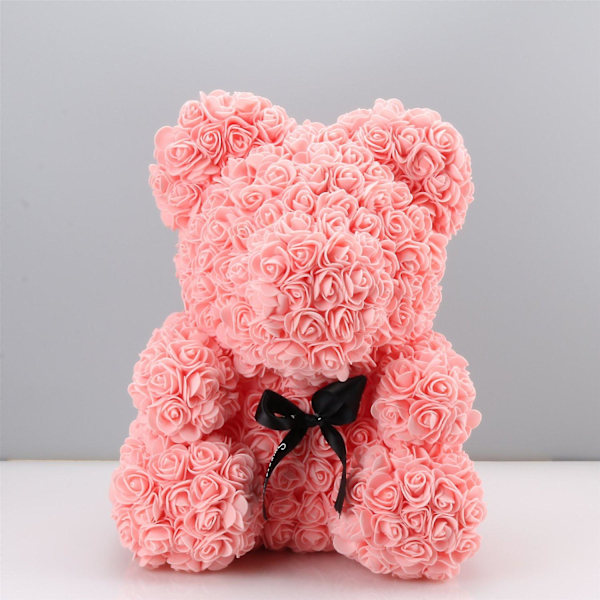 Rosbjörn i Klar Presentförpackning - Alla hjärtans dag Mors dag (Rosa, 25 cm / 10 tum)