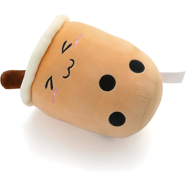 Niuniu Daddy 9.4in Fyldt Boba Plushies Bløde Bubble Tea Plushie Legetøjspude Sød Mælkete Plushie Bedårende Knus Pude Mad Legetøj til Baby/Børn