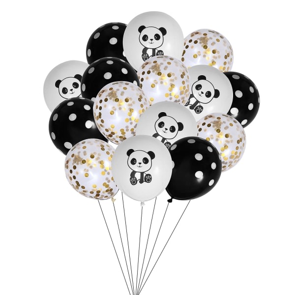 1 sæt fødselsdagsballoner sæt Animal Panda dekorativ latex ballon festartikler (40x38x6cm, assorterede farver)