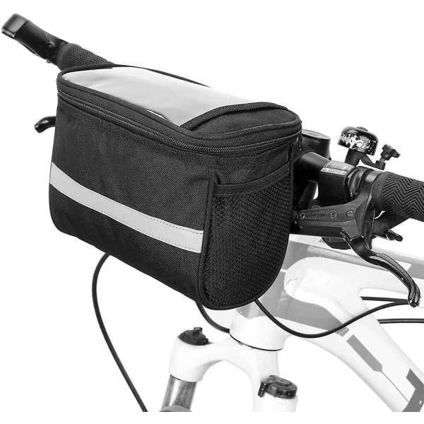 Polkupyörän ohjaustankolaukku, eristetty etutasku Mtb-ohjaustankolaukku (musta)
