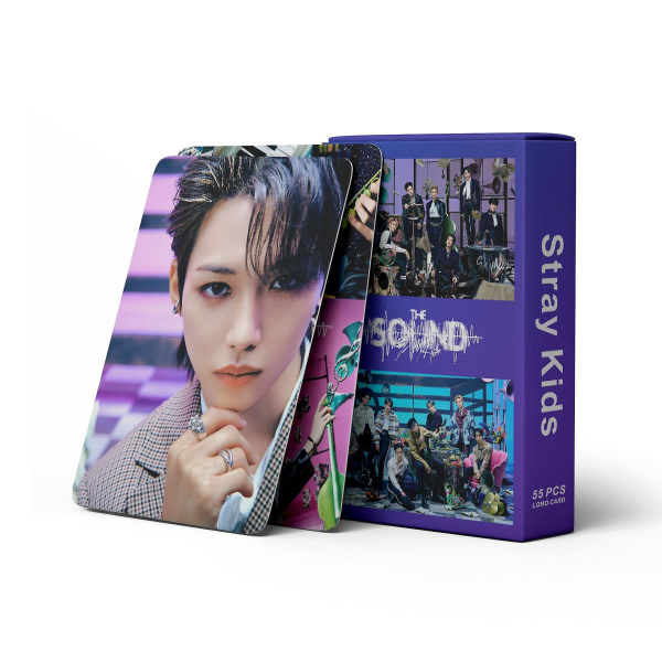 55kpl/ set Kpop Stray Kids Lomo Cards Uusi albumi The Sound Photo Cards