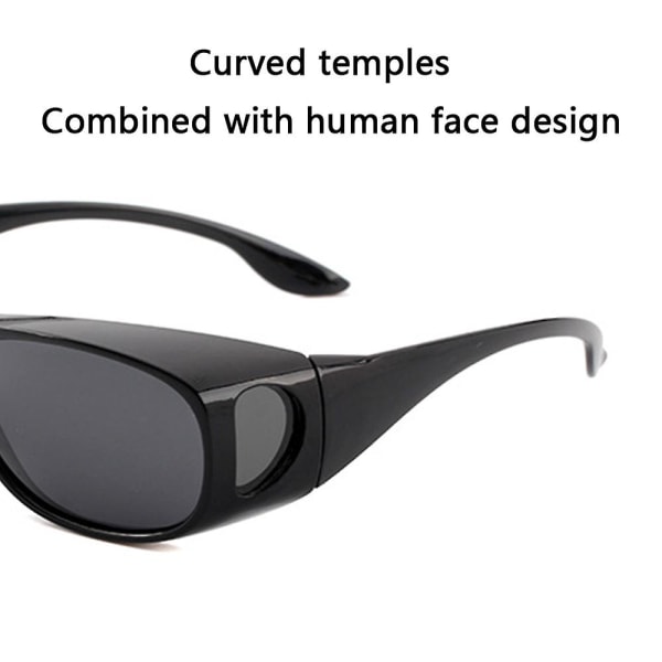 Dag/nat-kørebriller Wraparound-solbriller, mænd, kvinder-anti-blænding