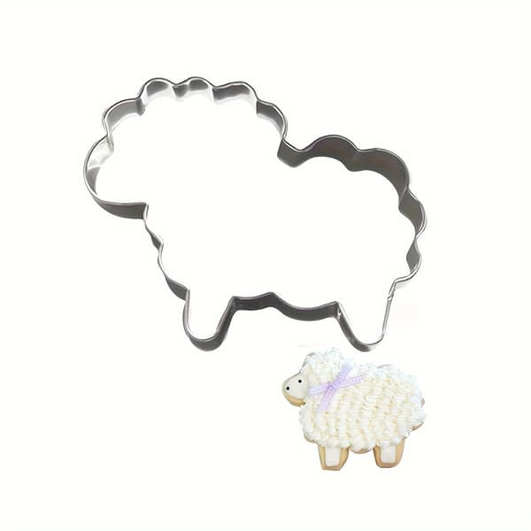 Cookie Cutter i rustfritt stål med sau-form for DIY-baking