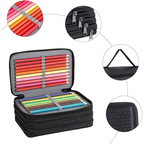 Pencil Case Large, 72 Slots Pencil Case Pencil Case Portable, Super Large Capacity Pencil Case, Durable