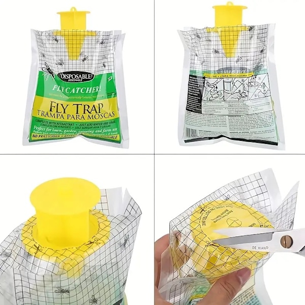 Engångsflugfälla för utomhusbruk, Grön, 2-pack