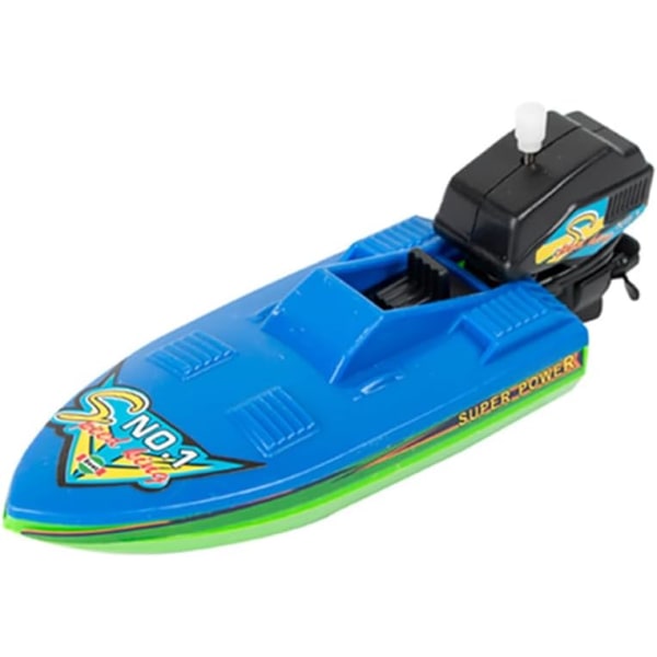 Wind-up Speed ​​Boat Water Toy, Funny Speedboat Badekar Legetøj Hurtig Boat Water Toy