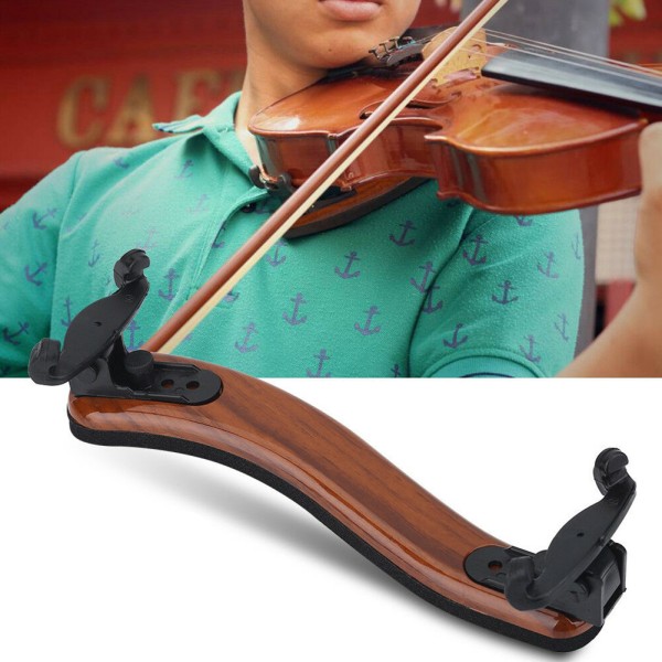 Justerbar Violin axelstöd i massivt trä, hopfällbar för 3/4 4/4 fiol och viola 200 x 60 x 45 mm/7,87 x 2,36 x 1,77 tum Violin axelstöd